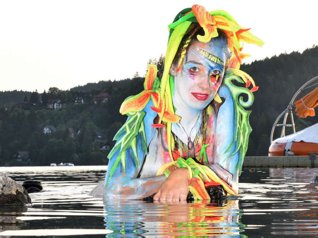 Bunte Eindrcke vom Bodypainting-Festival am Titisee.<?ZP?>
