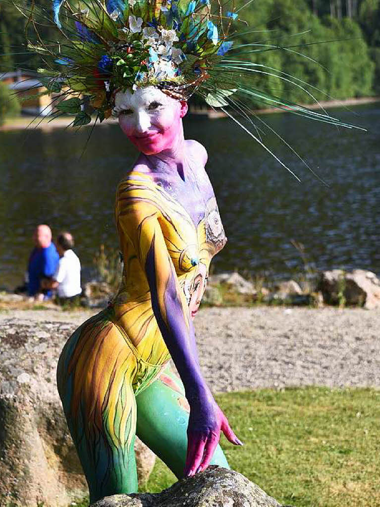 Bunte Eindrcke vom Bodypainting-Festival am Titisee.<?ZP?>
