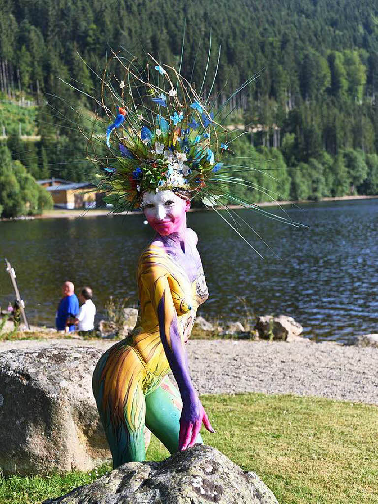 Bunte Eindrcke vom Bodypainting-Festival am Titisee.<?ZP?>
