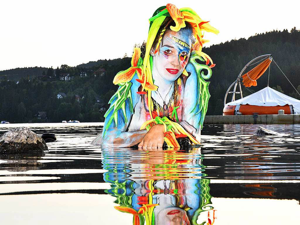 Bunte Eindrcke vom Bodypainting-Festival am Titisee.<?ZP?>
