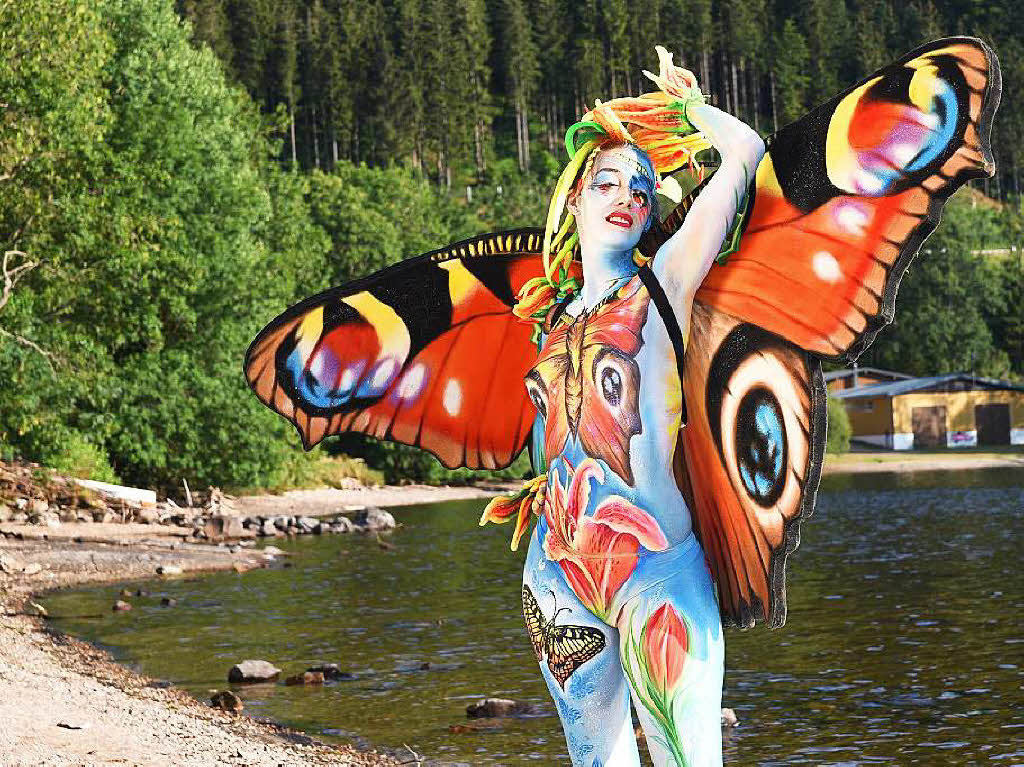 Bunte Eindrcke vom Bodypainting-Festival am Titisee.<?ZP?>
