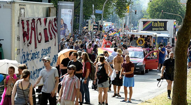 Tausende waren in Freiburg unterwegs.  | Foto: Rita Eggstein