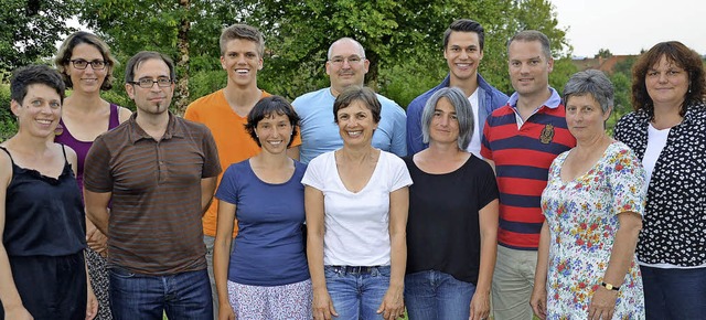 Der  neue Vorstand des TV St. Peter (v... und (nicht im Bild) Claudia Kuhmann.   | Foto: Alexandra Wehrle