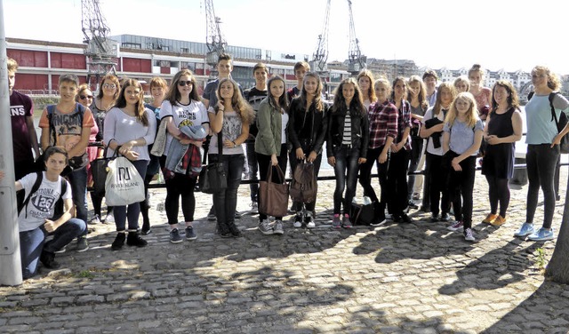 Die deutsch-englische Austauschgruppe in Bristol.  | Foto: Presse AG