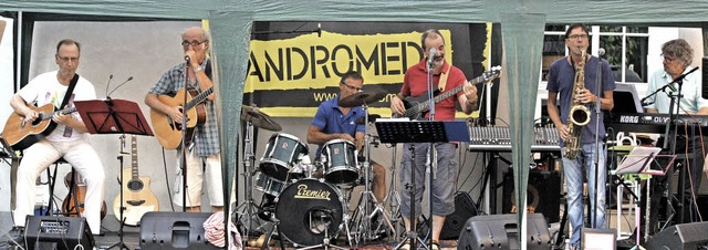 Die Kultband &#8222;Andromeda&#8220; gefiel beim Benefizkonzert.   | Foto: Schnabl