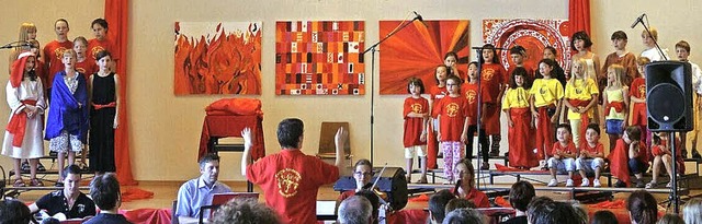 Groen Anklang fanden die Musical-Auff...  ein Bild vom Aufritt in Schopfheim.   | Foto: Sebastian probst