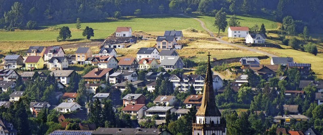 Blick auf das Neubaugebiet an der Fehr...hen 135 und 150 Euro pro Quadratmeter.  | Foto: Peter Stellmach