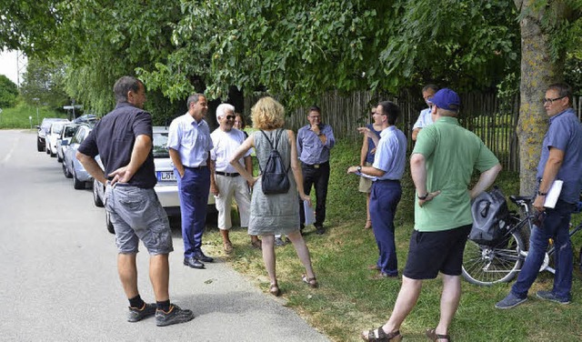 Tempo 50 gilt knftig in der Mhlenstr...Rmminger Verkehrsschau vom Mittwoch.   | Foto: M. Maier