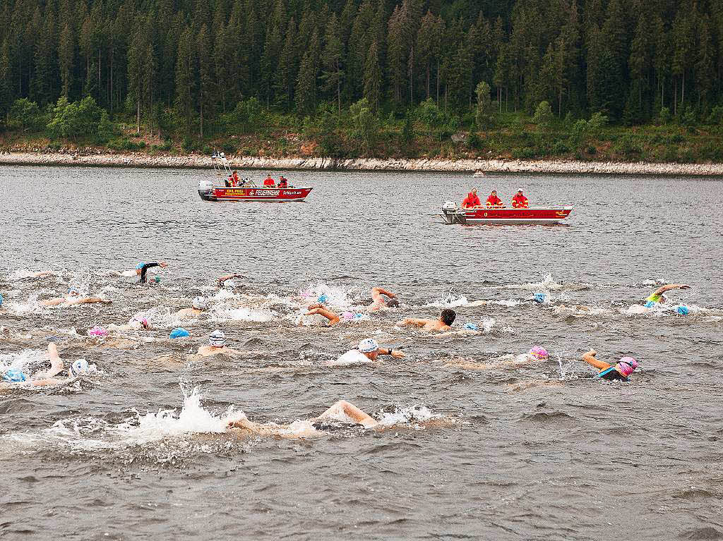 Die Schwimmer unter Aufsicht