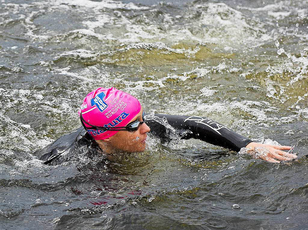 Startschwimmer in den Fluten des Schluchsees