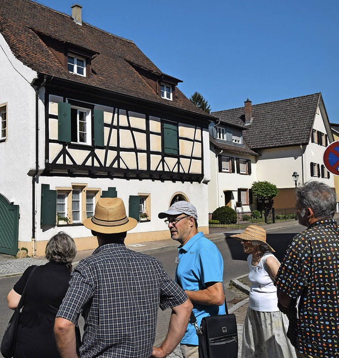 Auf seiner Tour durch die Unterstadt z...on zwei Fruchtksten in Mllheim war.   | Foto: Beatrice Ehrlich