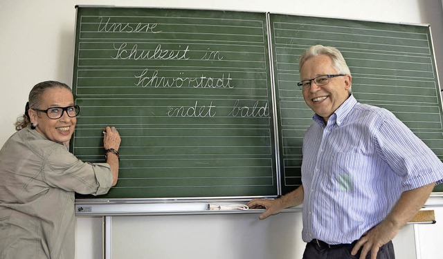Verabschieden sich vom Schulleben: Karin Reichert-Moser und Paul Wenzelmann   | Foto: Peter Gerigk