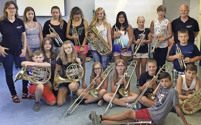 Erfolgreiche junge Blasmusiker der Hans-Thoma-Schule  | Foto: Schule