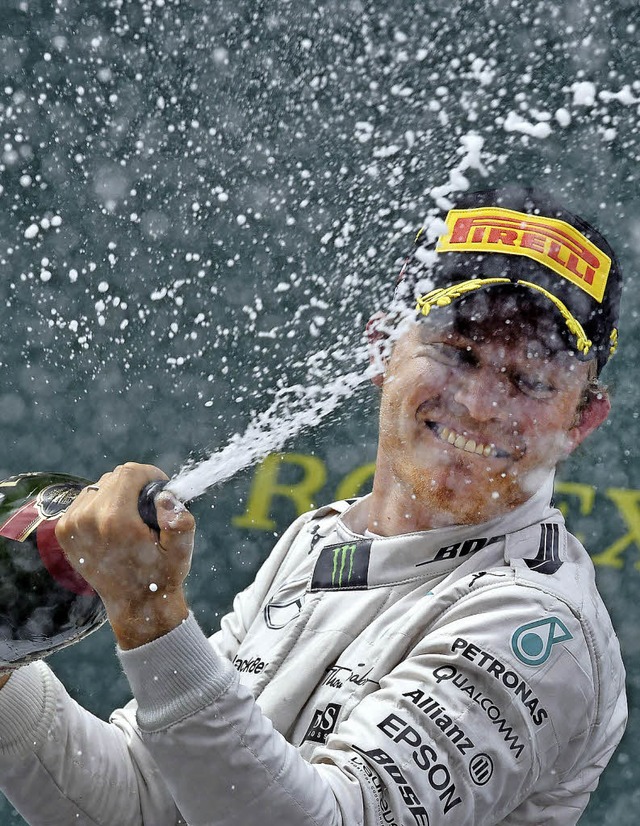 Ist gerne in Champagner-Laune: Nico Rosberg  | Foto: afp