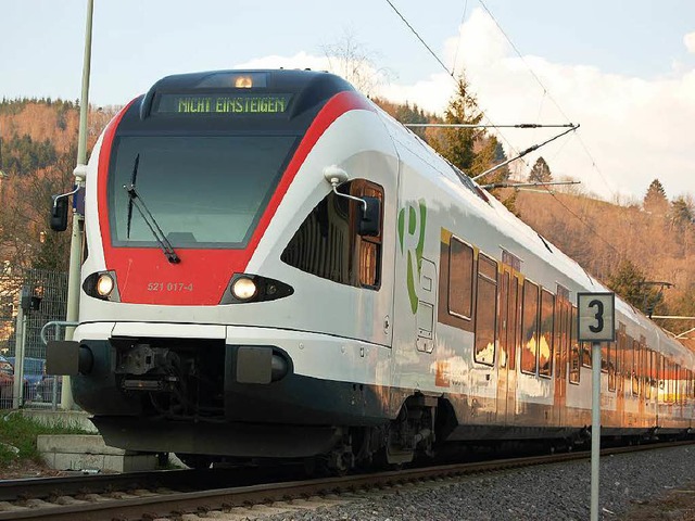 Die SBB-Zge aus dem Wiesental sorgten...nchen Reisenden fr ein Aha-Erlebnis.   | Foto: berger