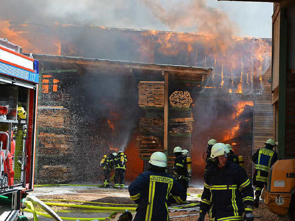 Brand im Sgewerk Ketterer in Titisee-Neustadt