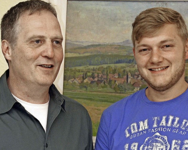 Brgermeister Martin Grlin (links) g... Michael Stterlin  (rechts) zur Wahl.  | Foto: Markus Maier