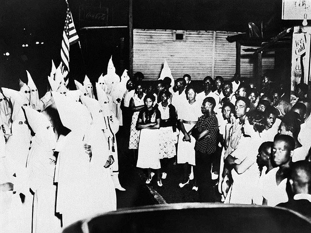 Konfrontation 1938 im US-Bundesstaat Alabama: Ku Klux Klan und Afro-Amerikaner   | Foto: afp