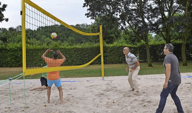 Einweihung Beachvolleyballplatz, KaiserstuhlbadDavid Leiser  | Foto: Cecile Buchholz