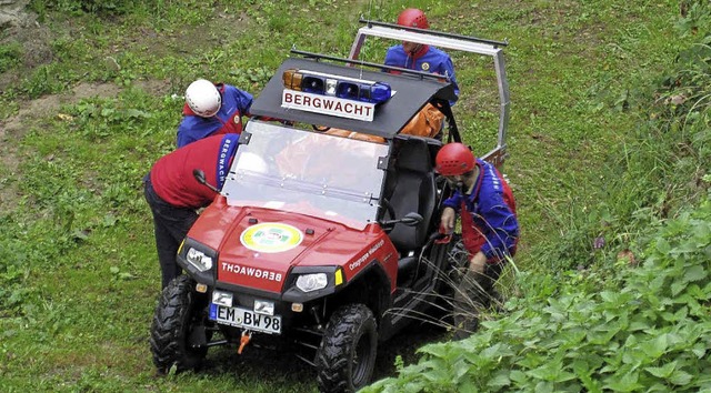 Das gelndegngige Fahrzeug ATV war be...er ein hervorragendes Rettungsmittel.   | Foto: Archivfoto: Bergwacht