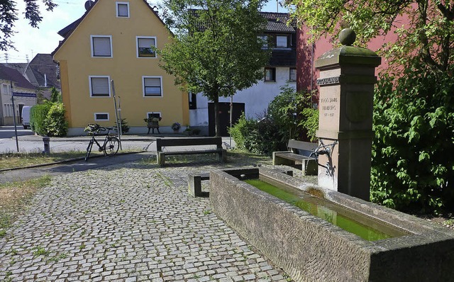 Der Stockbrunnen hat der Strae den Namen gegeben. Nun wird sie umgestaltet.  | Foto: Karlernst Lauffer