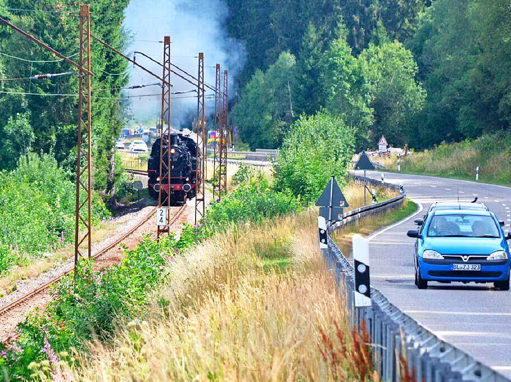 Erste Dampflokzugfahrt im Hochschwarzwald