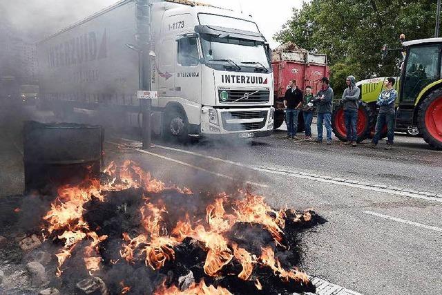 Blockade Elsssischer Bauern: Keiner kann der Kontrolle entkommen