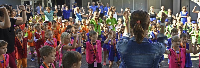 Bewegung macht Spa &#8211; dies war d...des Aktivtags fr Kindergartenkinder.   | Foto: Allendrfer