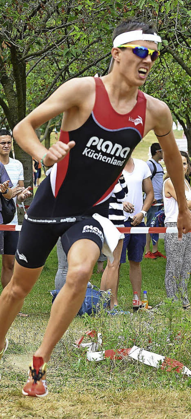 Eine starke Laufleistung von   Sven Bo...weiten Platz ber die  Sprintdistanz.   | Foto: Murst