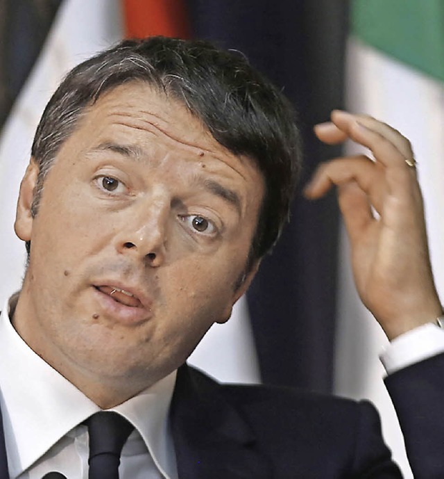 Wo kann ich sparen? Italiens Ministerprsident Matteo Renzi  | Foto: dpa
