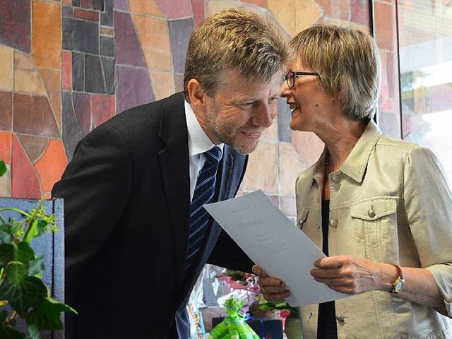 Thomas Hecht und Claudia Stehle  | Foto: Peter Stellmach