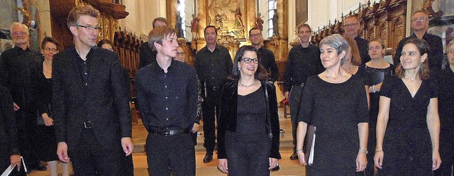 Riesenapplaus gab es beim Psalmkonzert...ofmann (Alt), Lydia Schimmer (Orgel).   | Foto: Bianca Flier