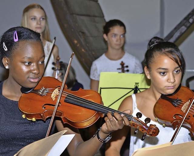 Vor der Sommerpause erfreuten die jung...ermusikkurs wirkte an dem Konzert mit.  | Foto: Jochen Voigt