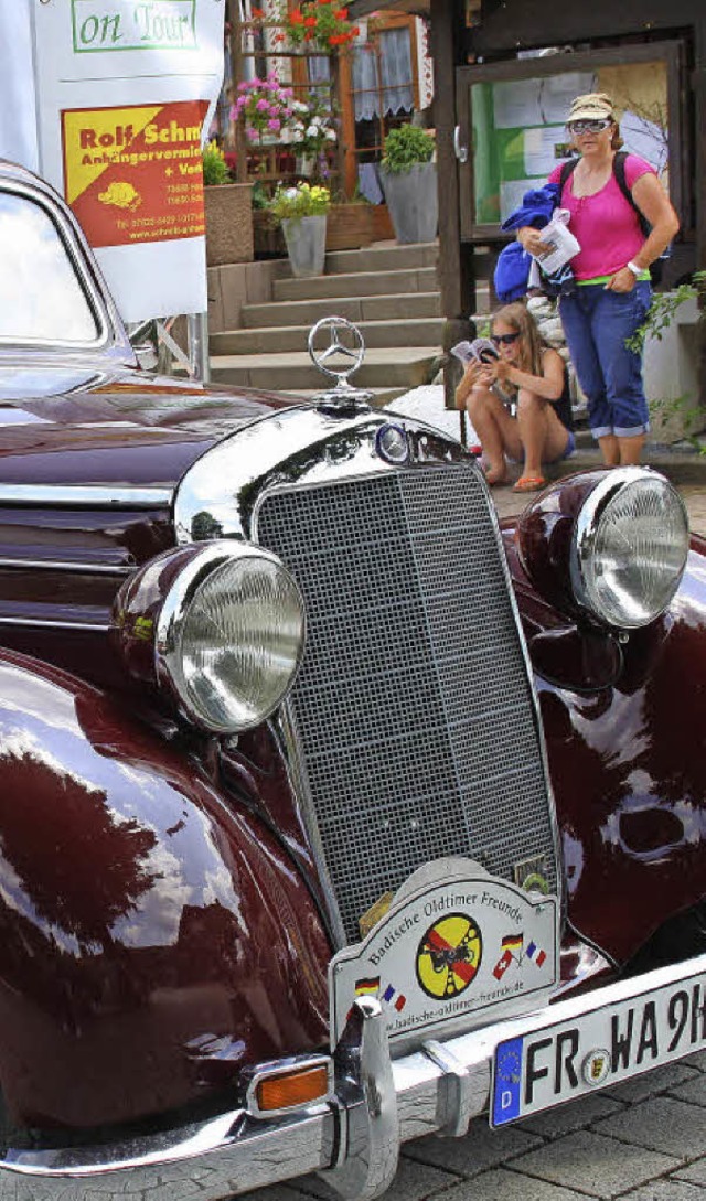 Blitzendes Chrom gibt es beim Oldtimertreffen in Todtmoos zu bestaunen.   | Foto: andreas Bhm