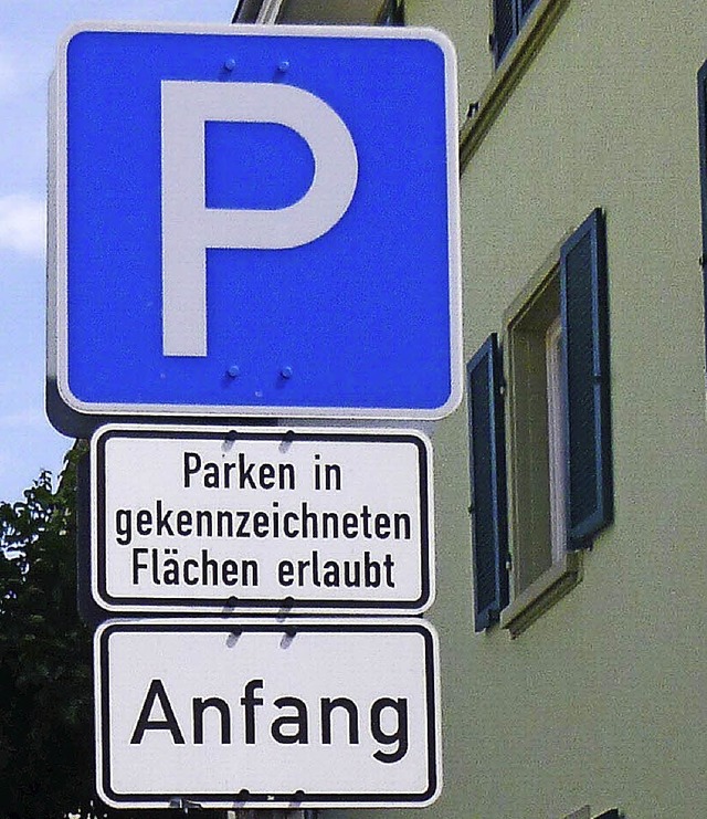 Dieser Hinweis fand sich noch am 1. Ju...zone in der Friedlinger Blauenstrae.   | Foto: Koschmieder