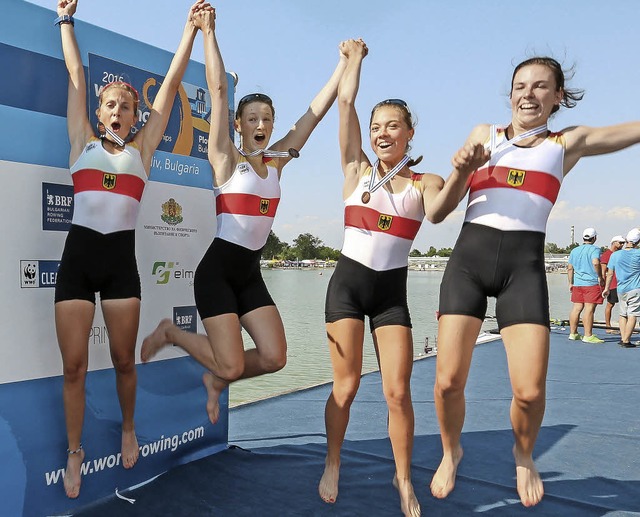 Glckshormone im berfluss: die Wallba... Daniel (rechts)  bei der Siegerehrung  | Foto: oliver Quickert