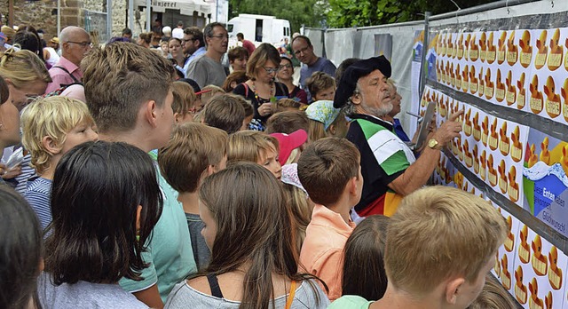 Auch Kirchzartens  Jubilums-Ausrufer ...n seiner Enten auf der Ergebnisliste.   | Foto: Gerhard Lck/BZ