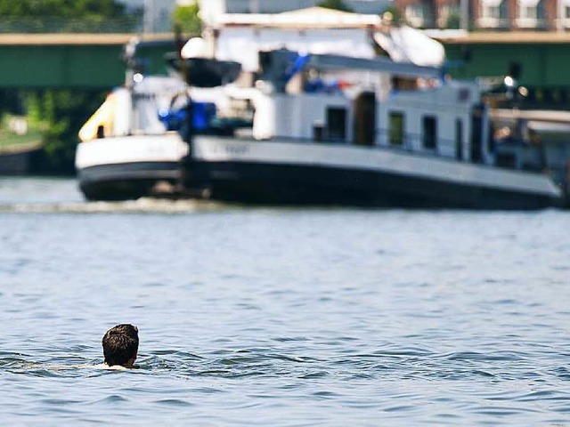 Die Wasserqualitt erlaubt heute sogar Schwimmen im Neckar.   | Foto: dpa