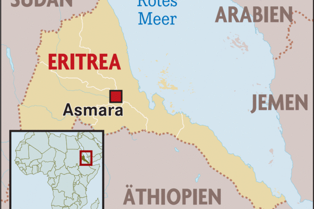 Aus Eritrea fliehen pro Monat 5000 Menschen nach Europa