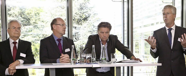 Bei der Talkrunde zur Zukunft der Pfle...es MDK Baden-Wrttemberg, Erik Scherb   | Foto: Christoph Breithaupt