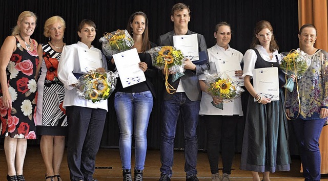 Alexandra Tho (rechts), Alexandra Mu...ner und Theresa Vollrath (von links).   | Foto: Marco Felber