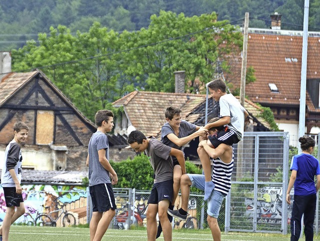 Beim Sporttag  ging es zur Sache.  | Foto: privat