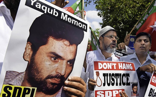 Yakub Memon wurde am Donnerstag hingerichtet.   | Foto: AFP