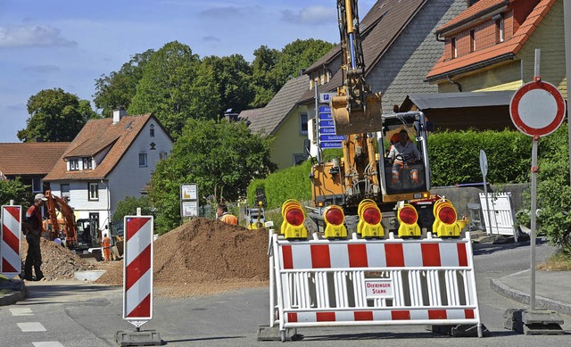 Die Zufahrt zu Alemannenstrae ist jet...ung ber die ausgeschilderte Strecke.   | Foto: Martin Wunderle