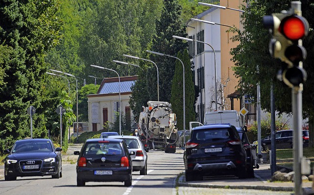 In der Mhlestrae steht die Ampel demnchst auf Rot. Barbara Ruda  | Foto: Barbara Ruda