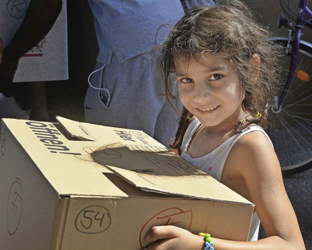 Ankunft in der Unterkunft: ein Flchtlingskind   | Foto: Ruda