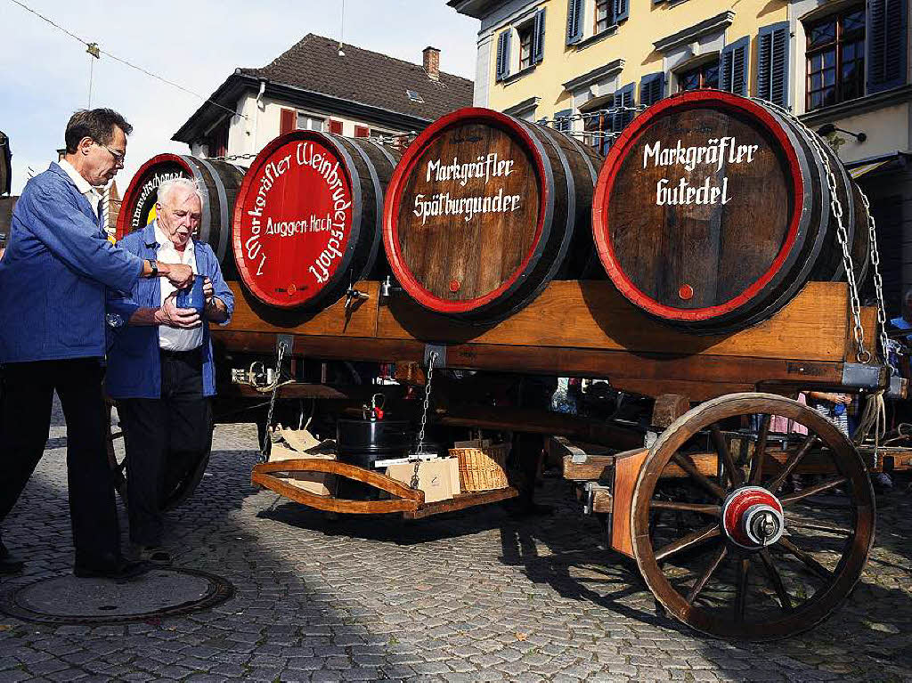 Das Markgrfler Weinfest lockt Liebhaber einheimischer Reben nach Staufen.