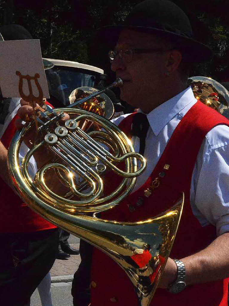 Impressionen vom Festumzug am Sonntag, 2. August, beim Bezirksmusikfest in Husern.