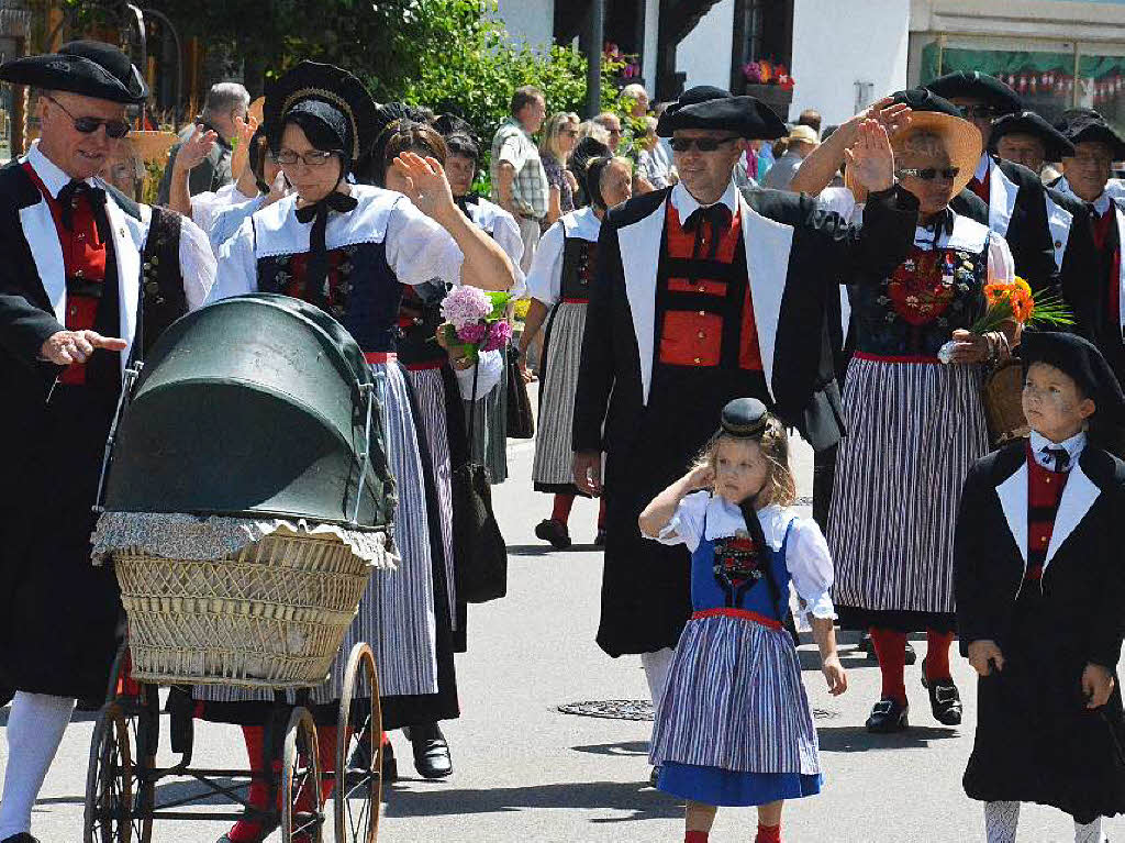 Impressionen vom Festumzug am Sonntag, 2. August, beim Bezirksmusikfest in Husern.