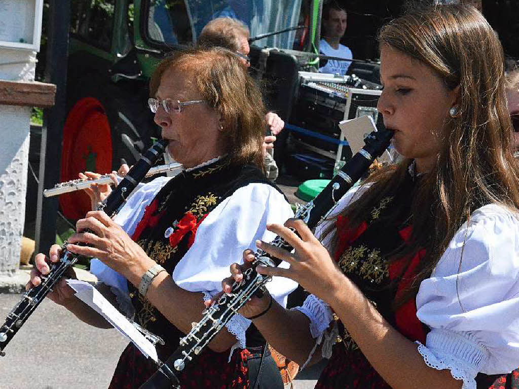 Impressionen vom Festumzug am Sonntag, 2. August, beim Bezirksmusikfest in Husern.